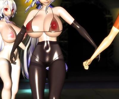 3D MMD Haku X5 Big Tits..
